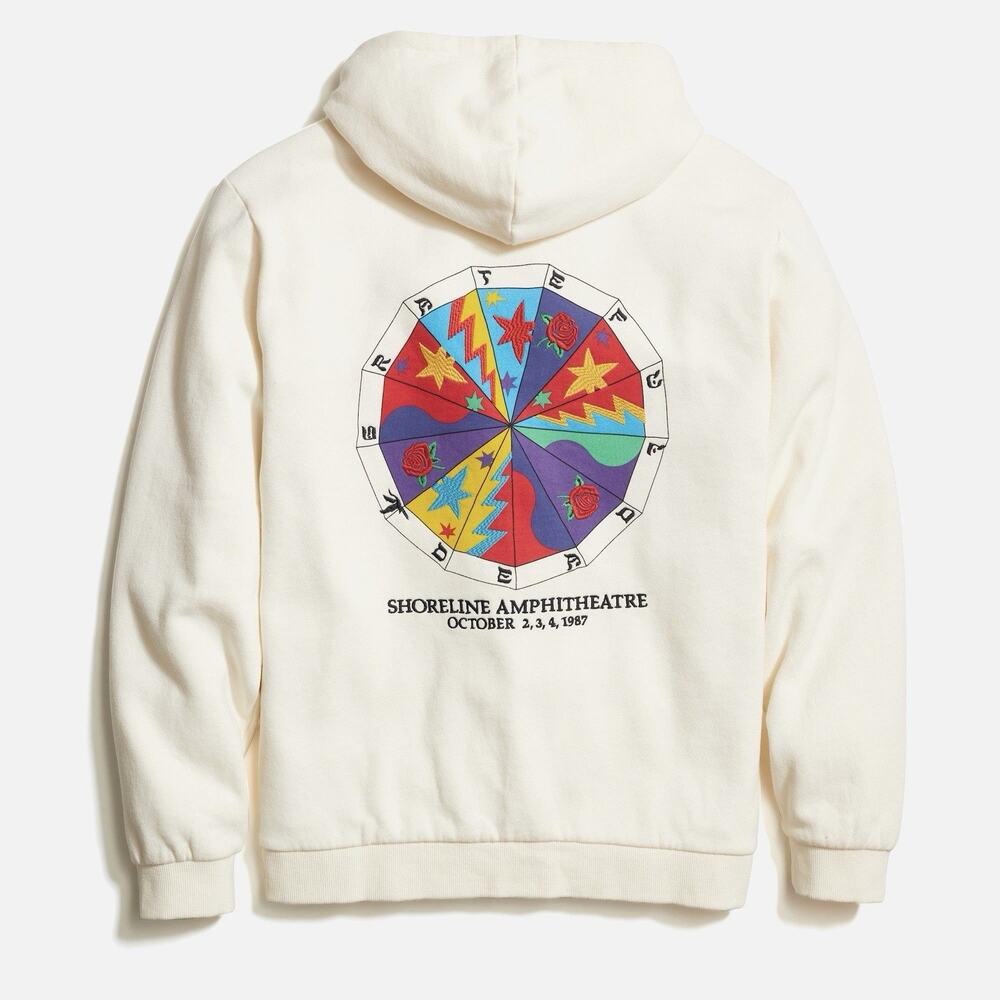 New Men’s Marine Layer Grateful Dead Shoreline Amphitheater Hoodie $128 S